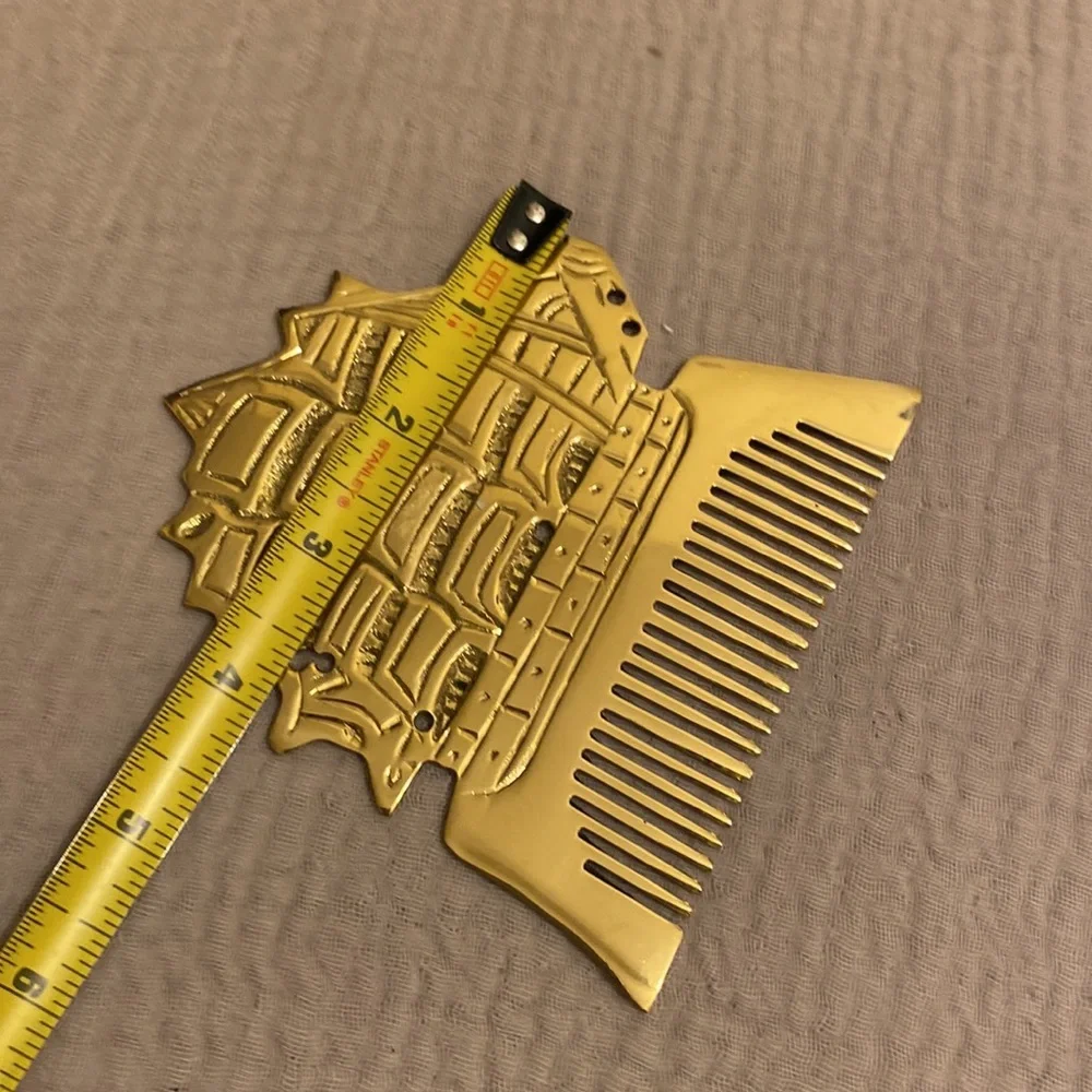 SIREN SONG Brass Gold Ship Design Comb